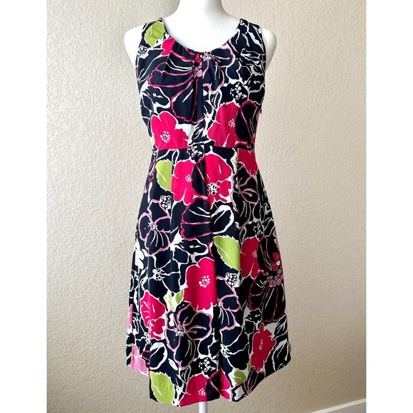 Banana Republic Sleeveless Floral Dress - size 0 - Picture 1 of 3
